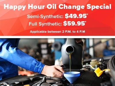Happy Hour Oil Change Special*